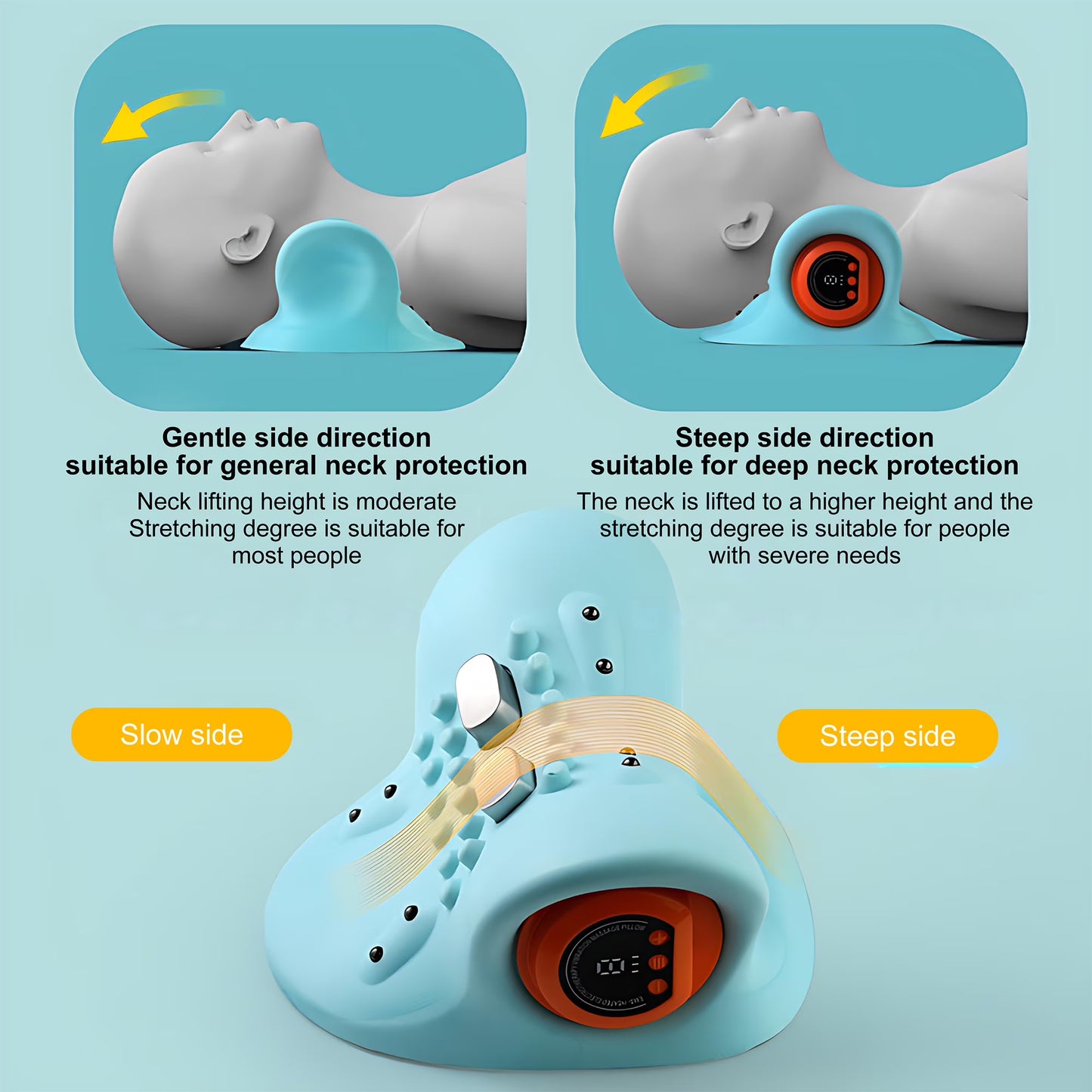Relevia™ Neck Relief Massager — Heat, EMS & Soothing Massage